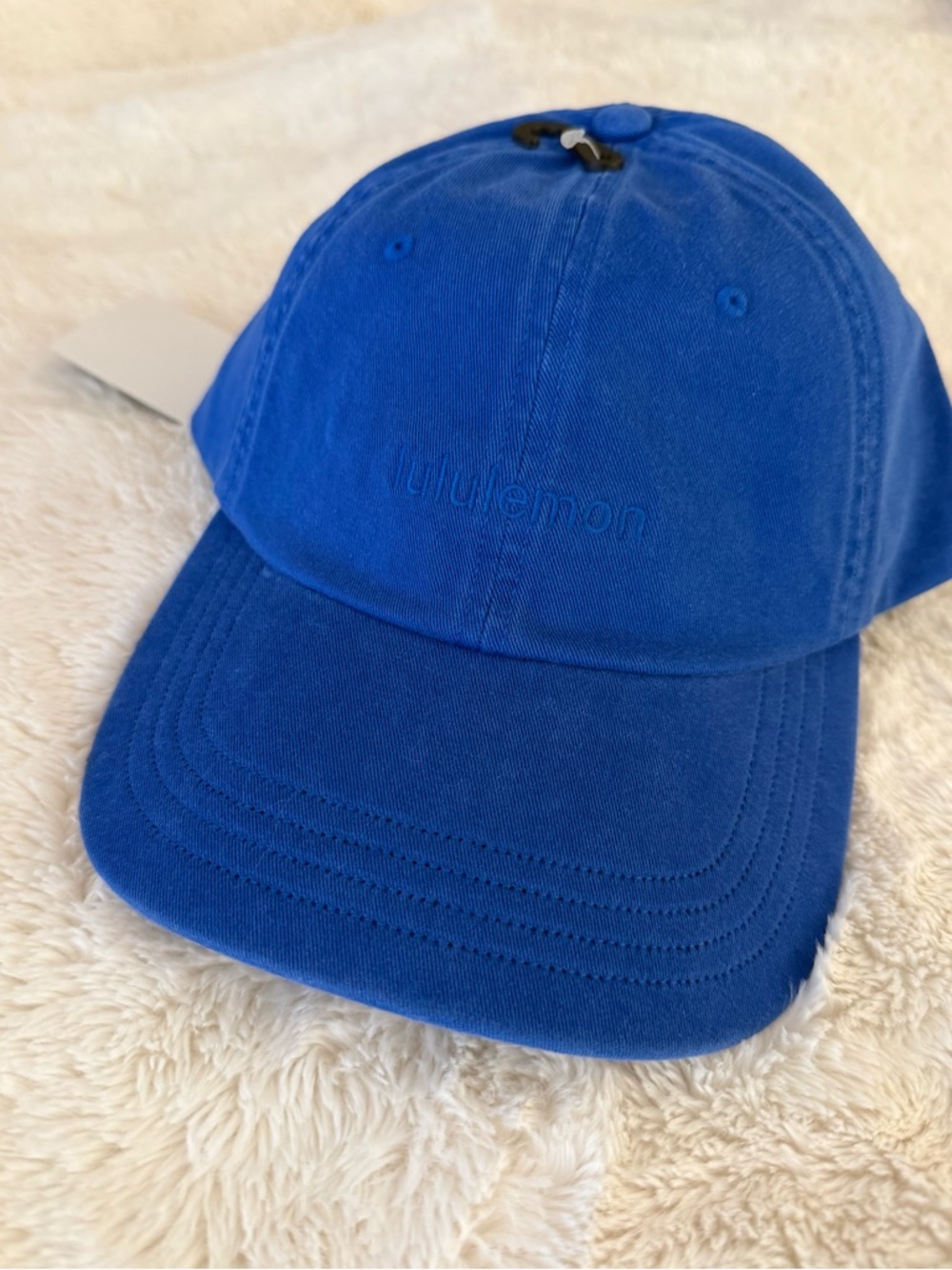 NWT Lululemon Unisex Classic Ball Cap wordmark Wash,Galactic Cobalt, S/M